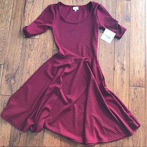 lularoe Nicole XXS - NWT - maroon